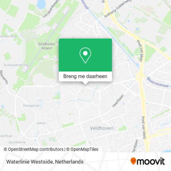 Waterlinie Westside kaart