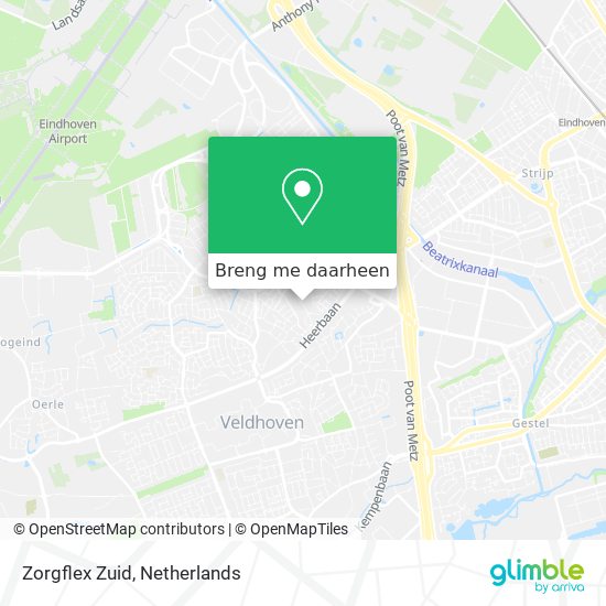 Zorgflex Zuid kaart