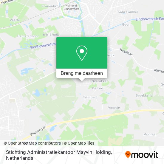 Stichting Administratiekantoor Mayvin Holding kaart