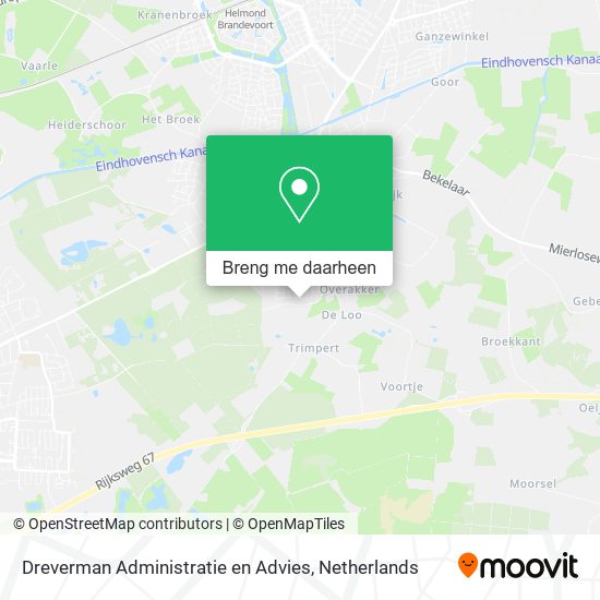 Dreverman Administratie en Advies kaart