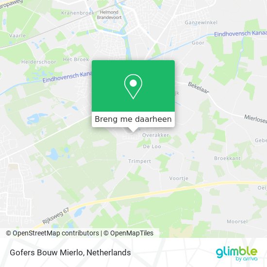 Gofers Bouw Mierlo kaart