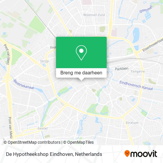 De Hypotheekshop Eindhoven kaart