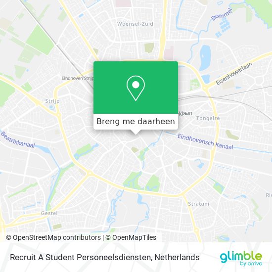 Recruit A Student Personeelsdiensten kaart