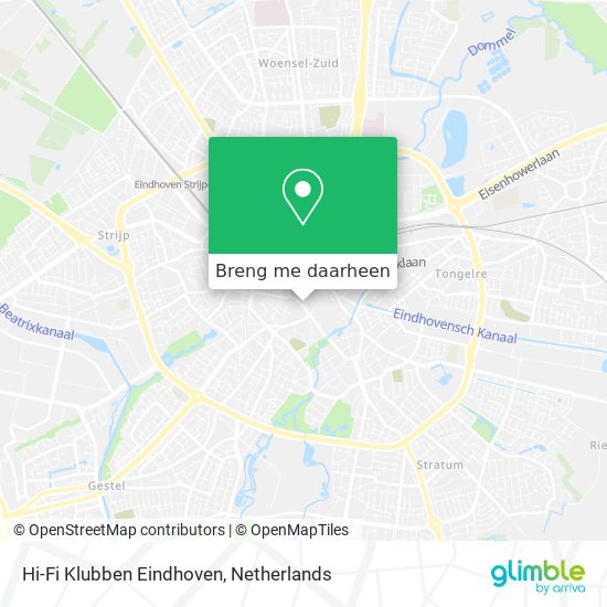 Hi-Fi Klubben Eindhoven kaart