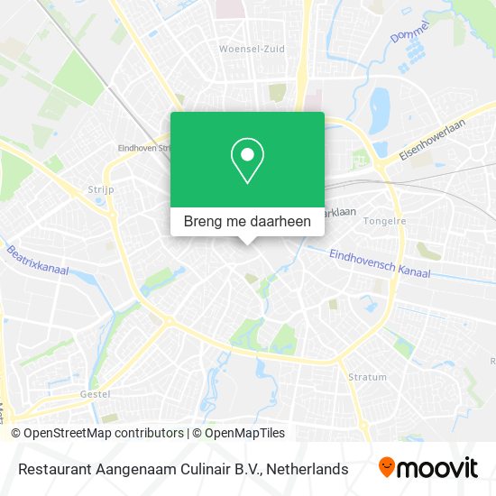 Restaurant Aangenaam Culinair B.V. kaart