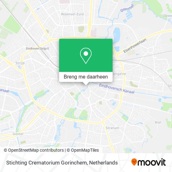 Stichting Crematorium Gorinchem kaart