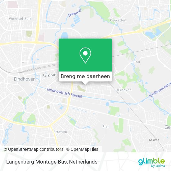 Langenberg Montage Bas kaart
