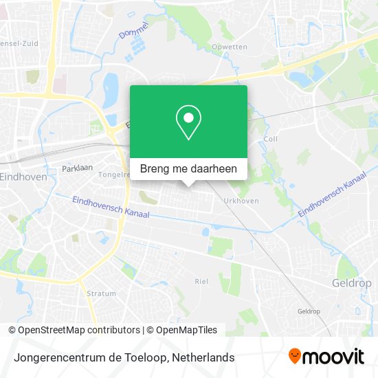 Jongerencentrum de Toeloop kaart