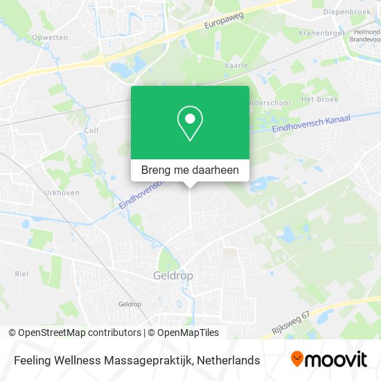 Feeling Wellness Massagepraktijk kaart