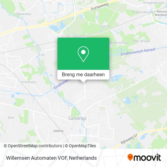 Willemsen Automaten VOF kaart