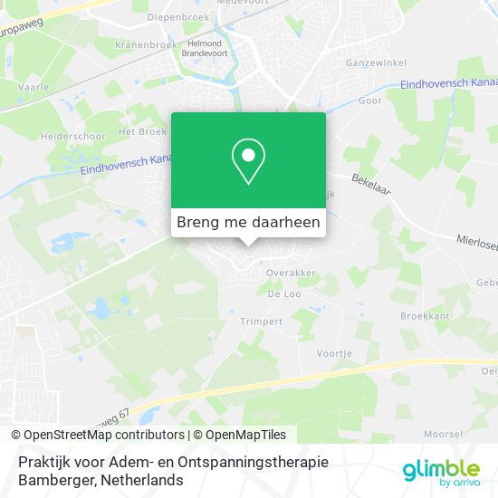 Praktijk voor Adem- en Ontspanningstherapie Bamberger kaart