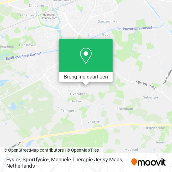 Fysio-, Sportfysio-, Manuele Therapie Jessy Maas kaart
