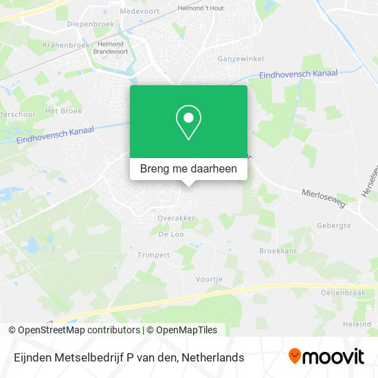 Eijnden Metselbedrijf P van den kaart