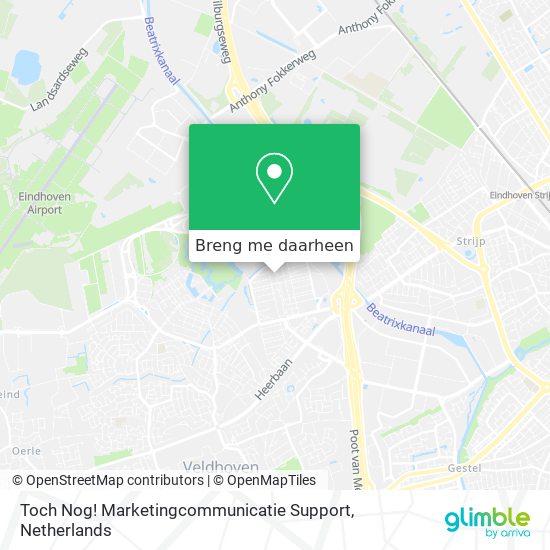 Toch Nog! Marketingcommunicatie Support kaart