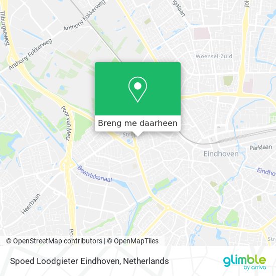 Spoed Loodgieter Eindhoven kaart