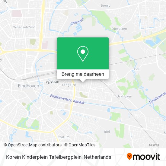Korein Kinderplein Tafelbergplein kaart