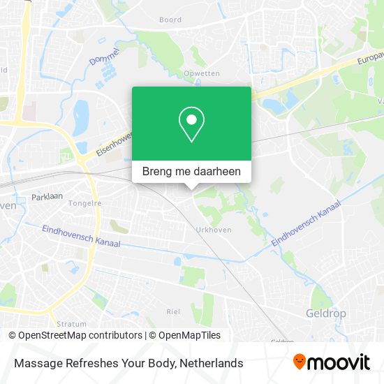 Massage Refreshes Your Body kaart
