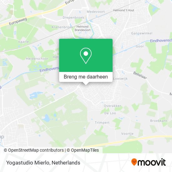 Yogastudio Mierlo kaart
