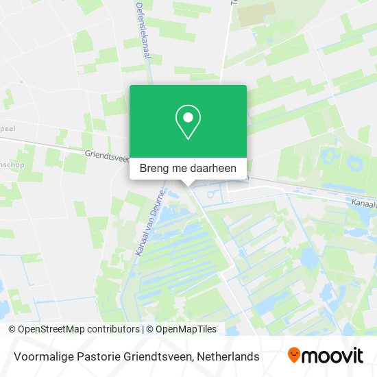 Voormalige Pastorie Griendtsveen kaart