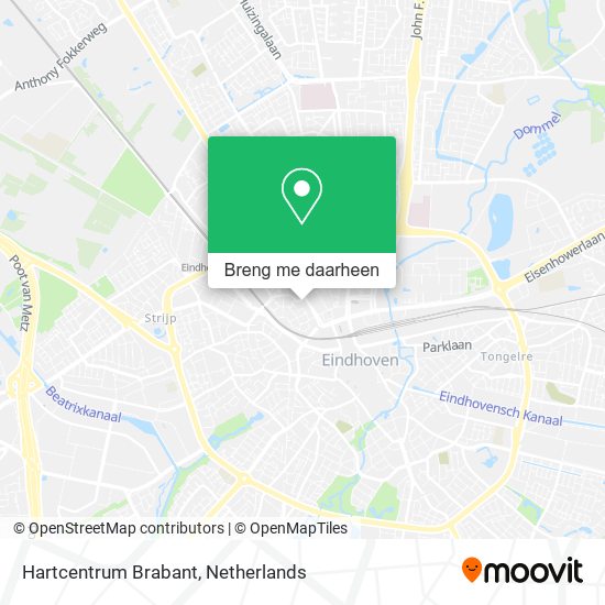 Hartcentrum Brabant kaart