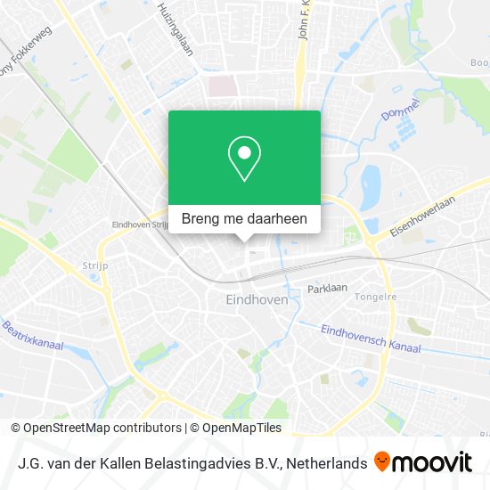 J.G. van der Kallen Belastingadvies B.V. kaart
