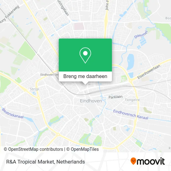 R&A Tropical Market kaart