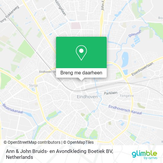 Ann & John Bruids- en Avondkleding Boetiek BV kaart