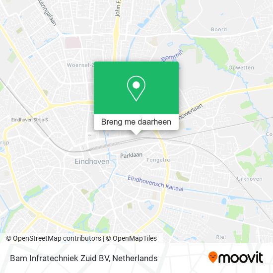 Bam Infratechniek Zuid BV kaart