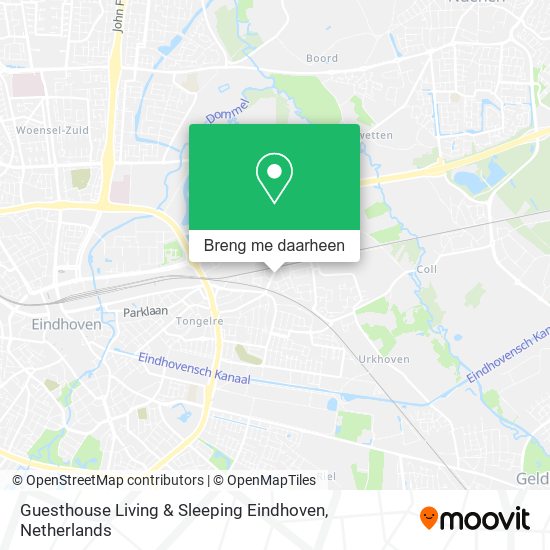 Guesthouse Living & Sleeping Eindhoven kaart
