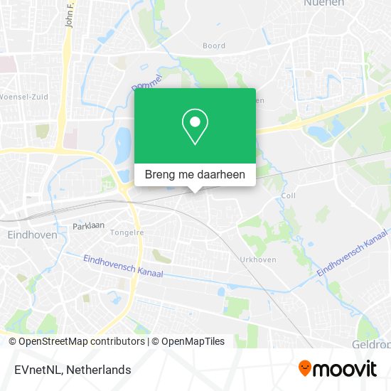 EVnetNL kaart