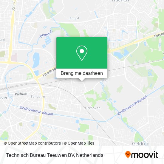 Technisch Bureau Teeuwen BV kaart