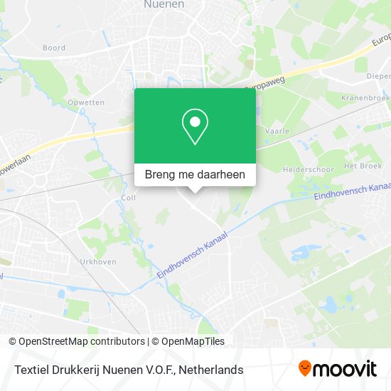 Textiel Drukkerij Nuenen V.O.F. kaart