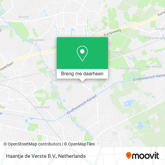 Haantje de Verste B.V. kaart