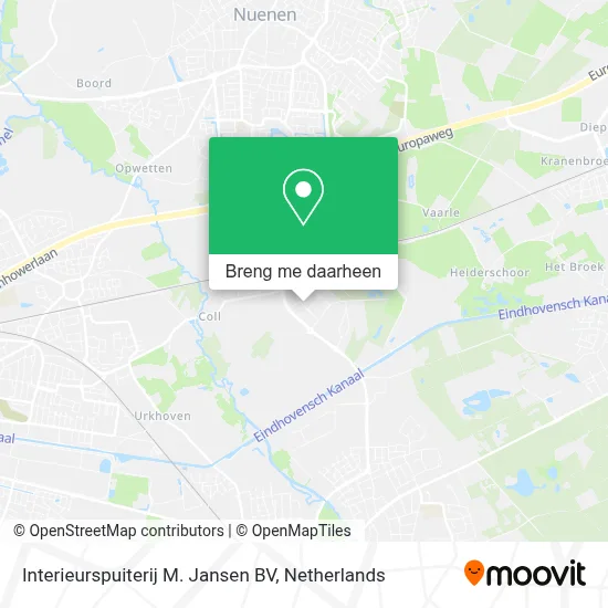 Interieurspuiterij M. Jansen BV kaart