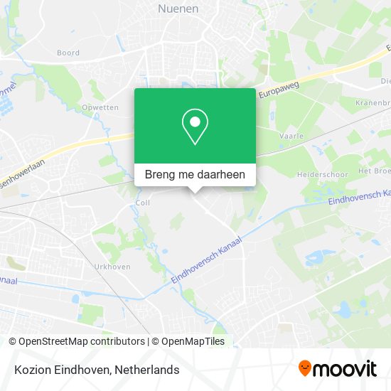 Kozion Eindhoven kaart