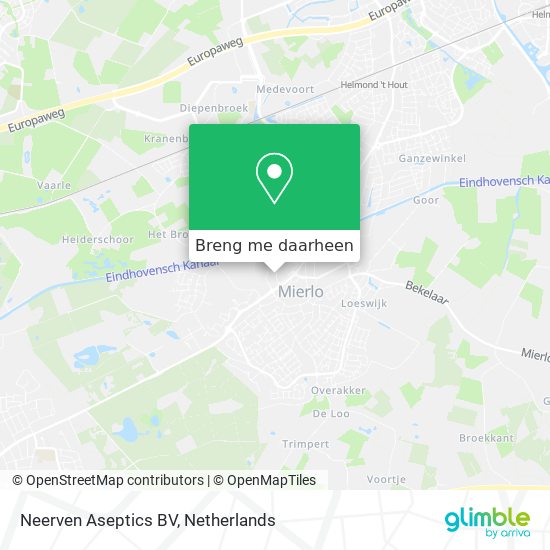 Neerven Aseptics BV kaart