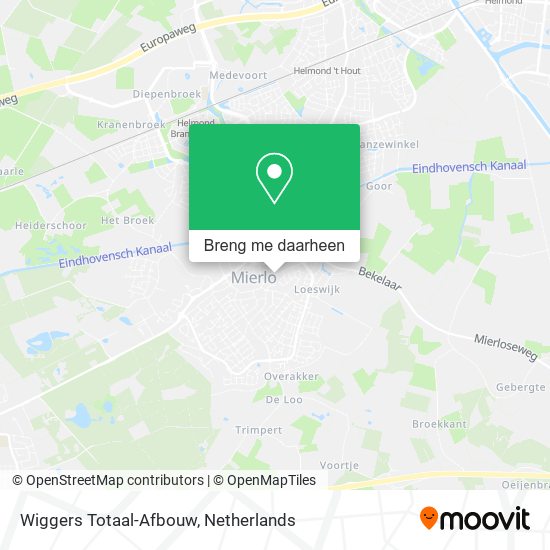 Wiggers Totaal-Afbouw kaart
