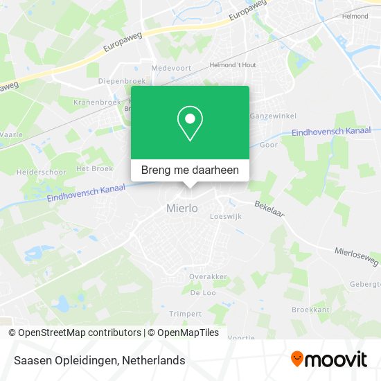 Saasen Opleidingen kaart