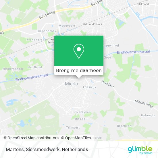 Martens, Siersmeedwerk kaart