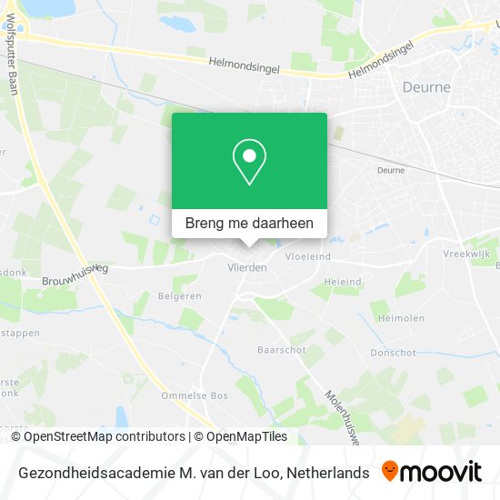 Gezondheidsacademie M. van der Loo kaart
