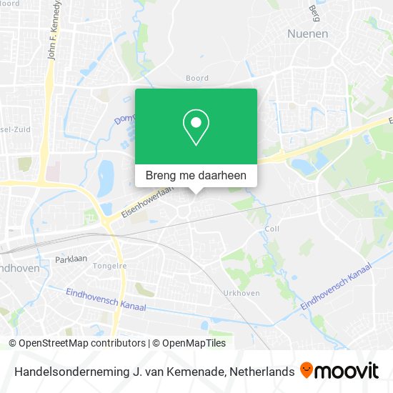 Handelsonderneming J. van Kemenade kaart