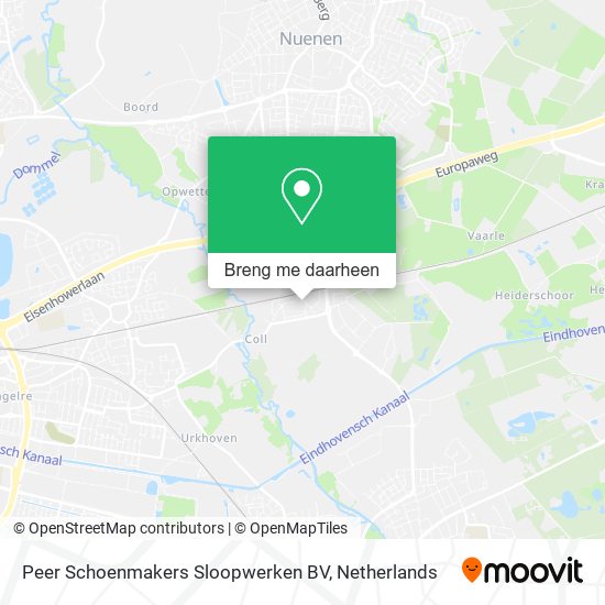 Peer Schoenmakers Sloopwerken BV kaart