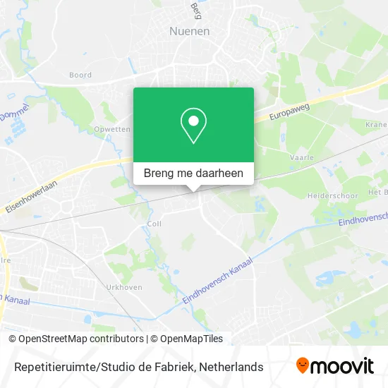 Repetitieruimte / Studio de Fabriek kaart