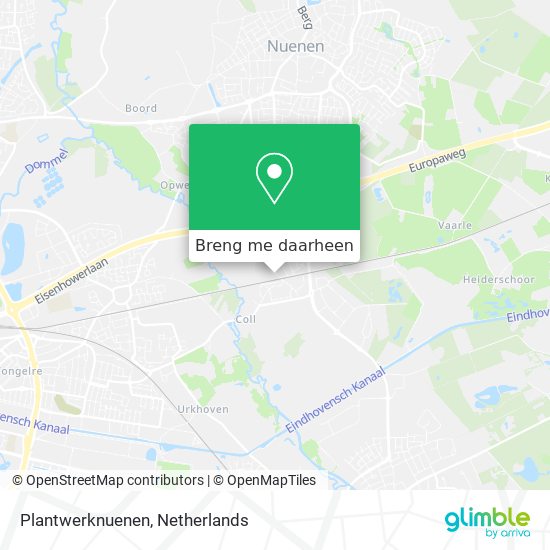 Plantwerknuenen kaart