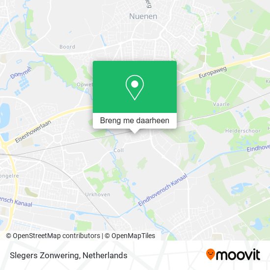 Slegers Zonwering kaart
