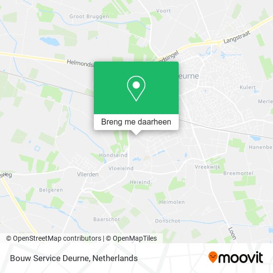 Bouw Service Deurne kaart