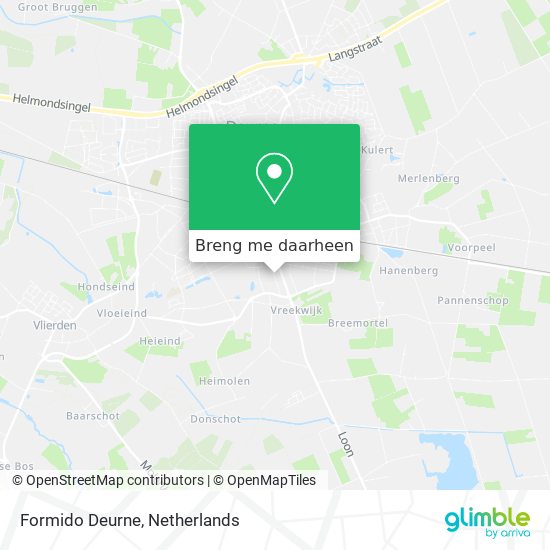 Formido Deurne kaart