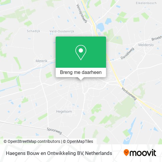 Haegens Bouw en Ontwikkeling BV kaart