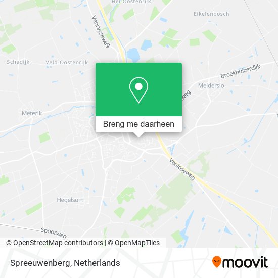 Spreeuwenberg kaart