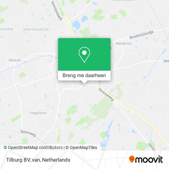 Tilburg BV, van kaart